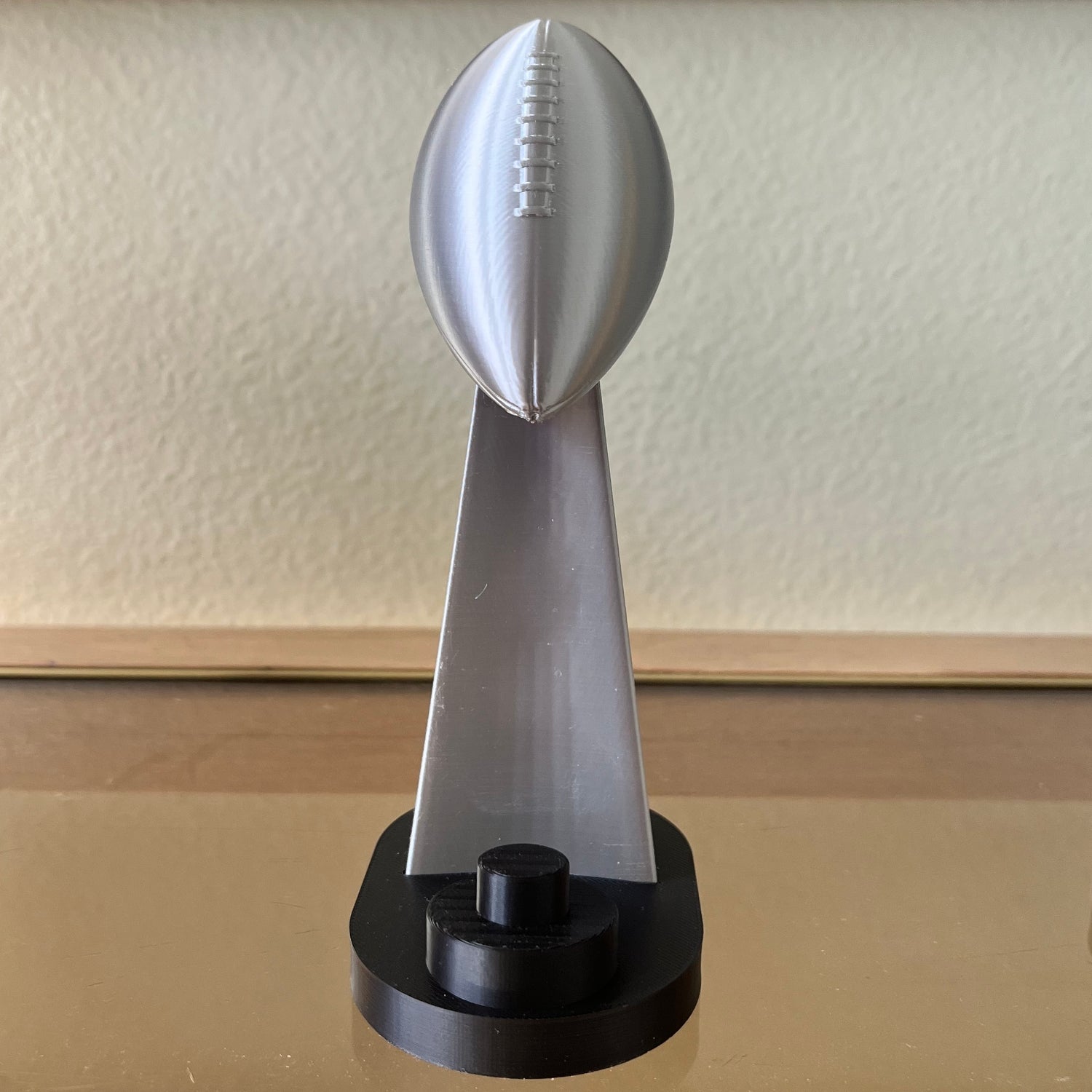 Sports Trophy Ring Holder – Basketball, Football & Hockey Ball Display Stand