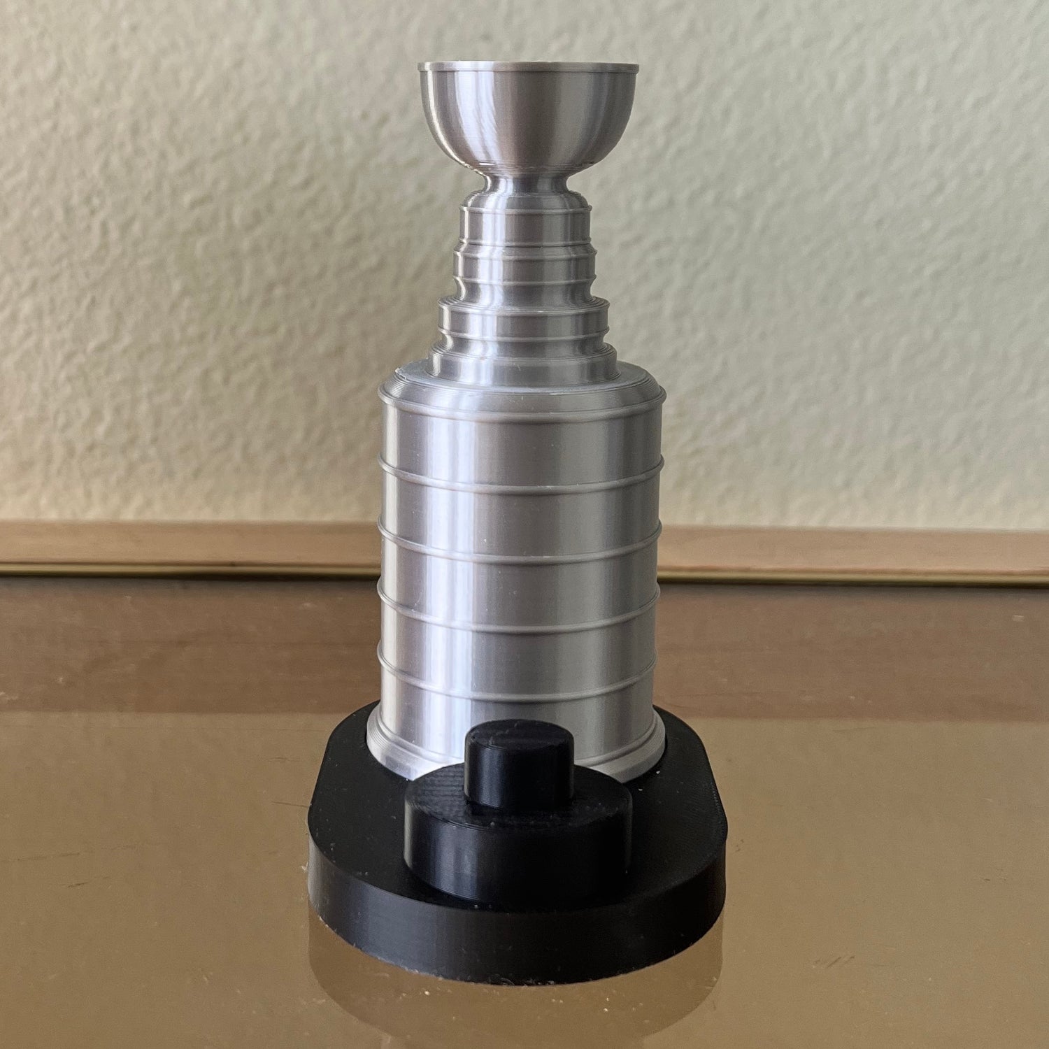 Sports Trophy Ring Holder – Basketball, Football & Hockey Ball Display Stand