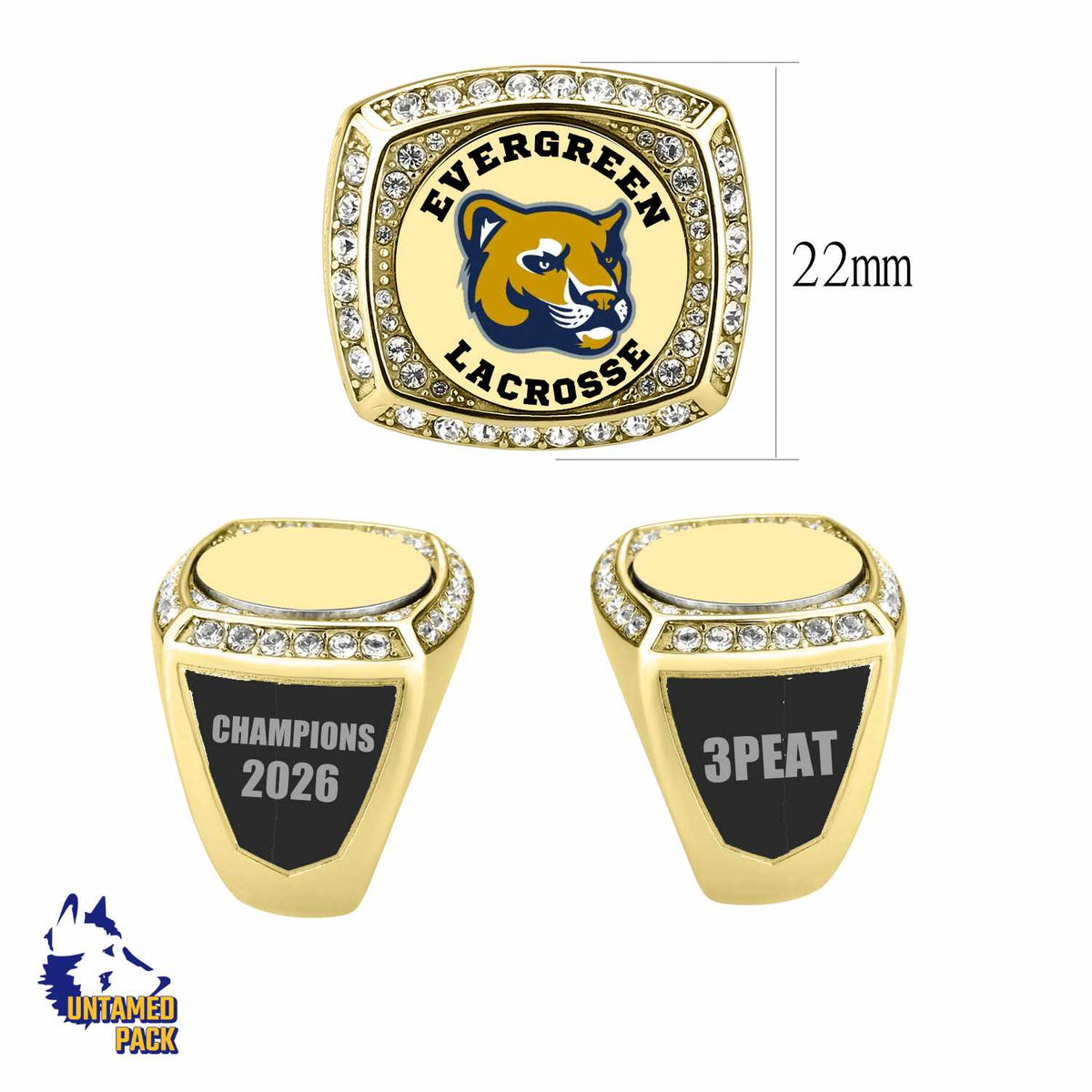EHS Cougars 2026 Lacrosse Championship Ring
