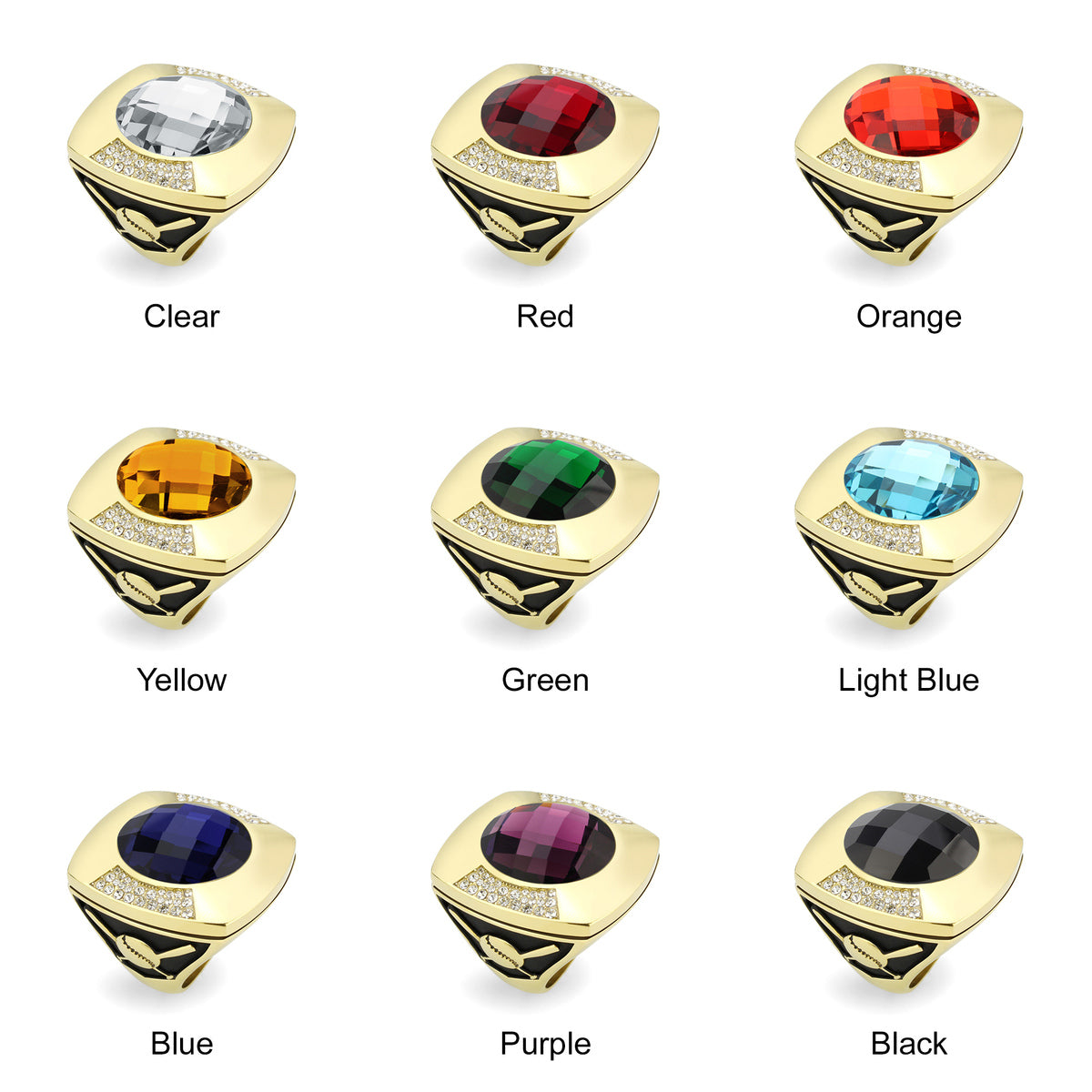 Personalized XL Baseball Championship Ring - MVP Ring, Coach's Ring, Hall of Fame