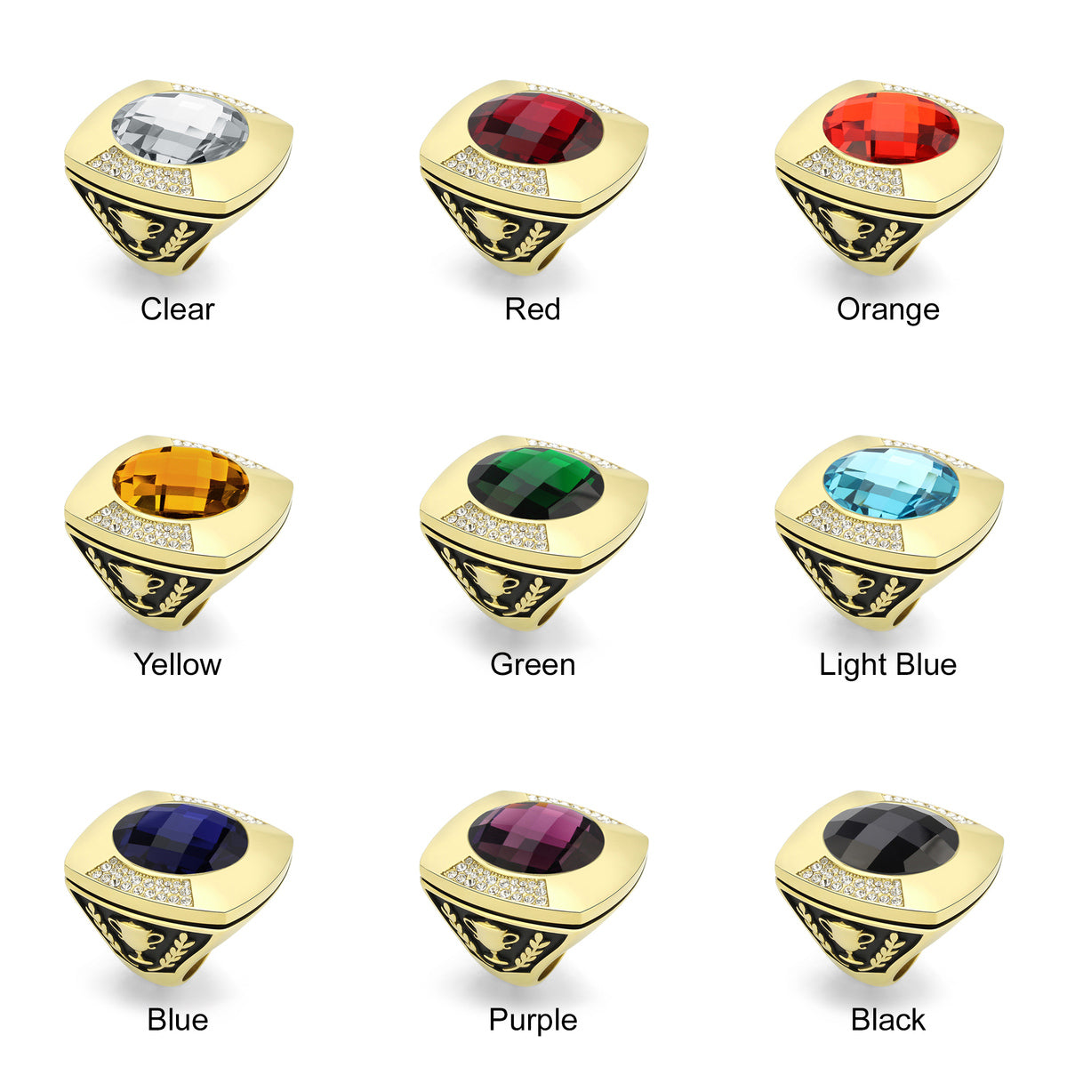 Personalized XL Trophy Championship Ring - MVP Ring, Coach's Ring, Hall of Fame