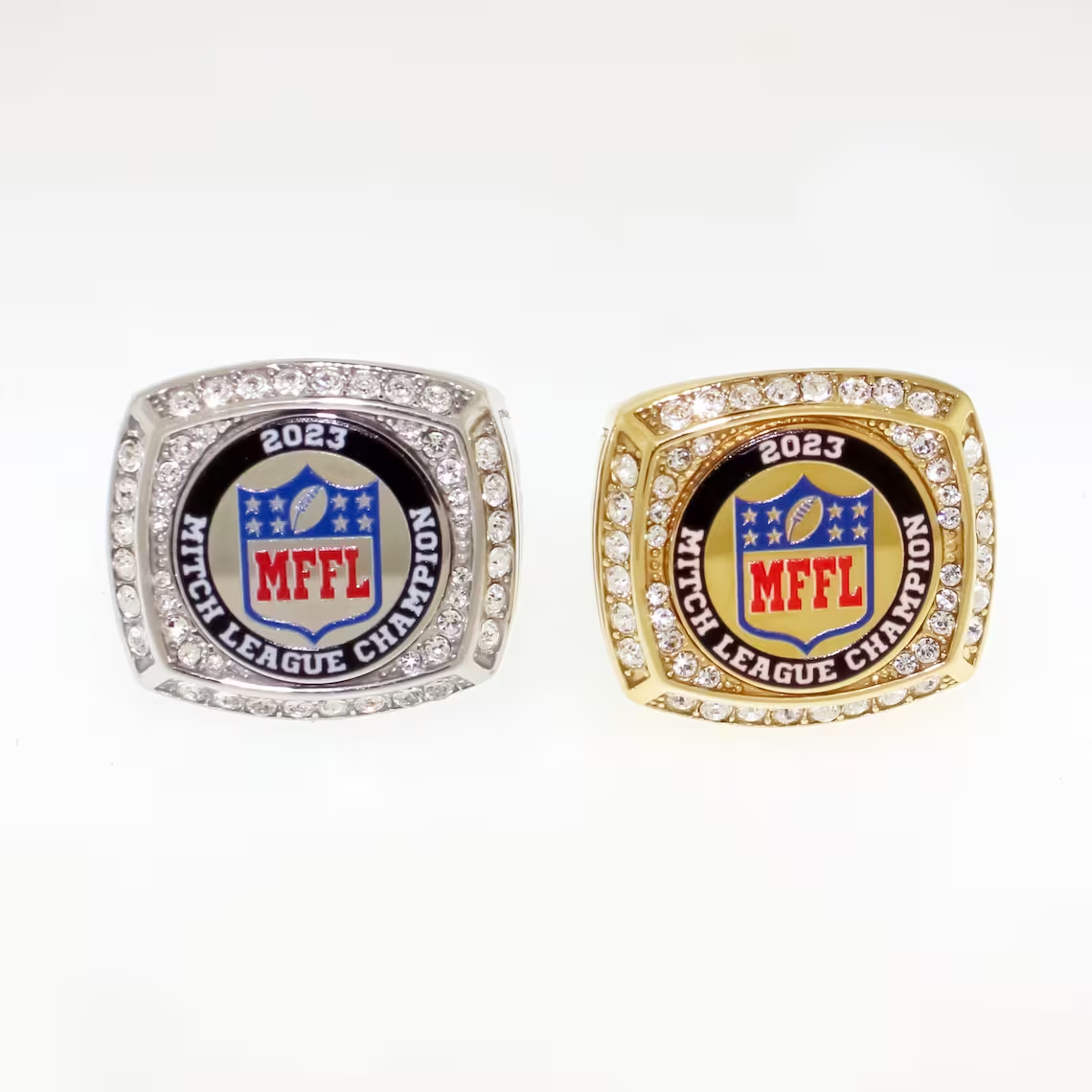 Custom Fantasy Football FFL Logo Ring