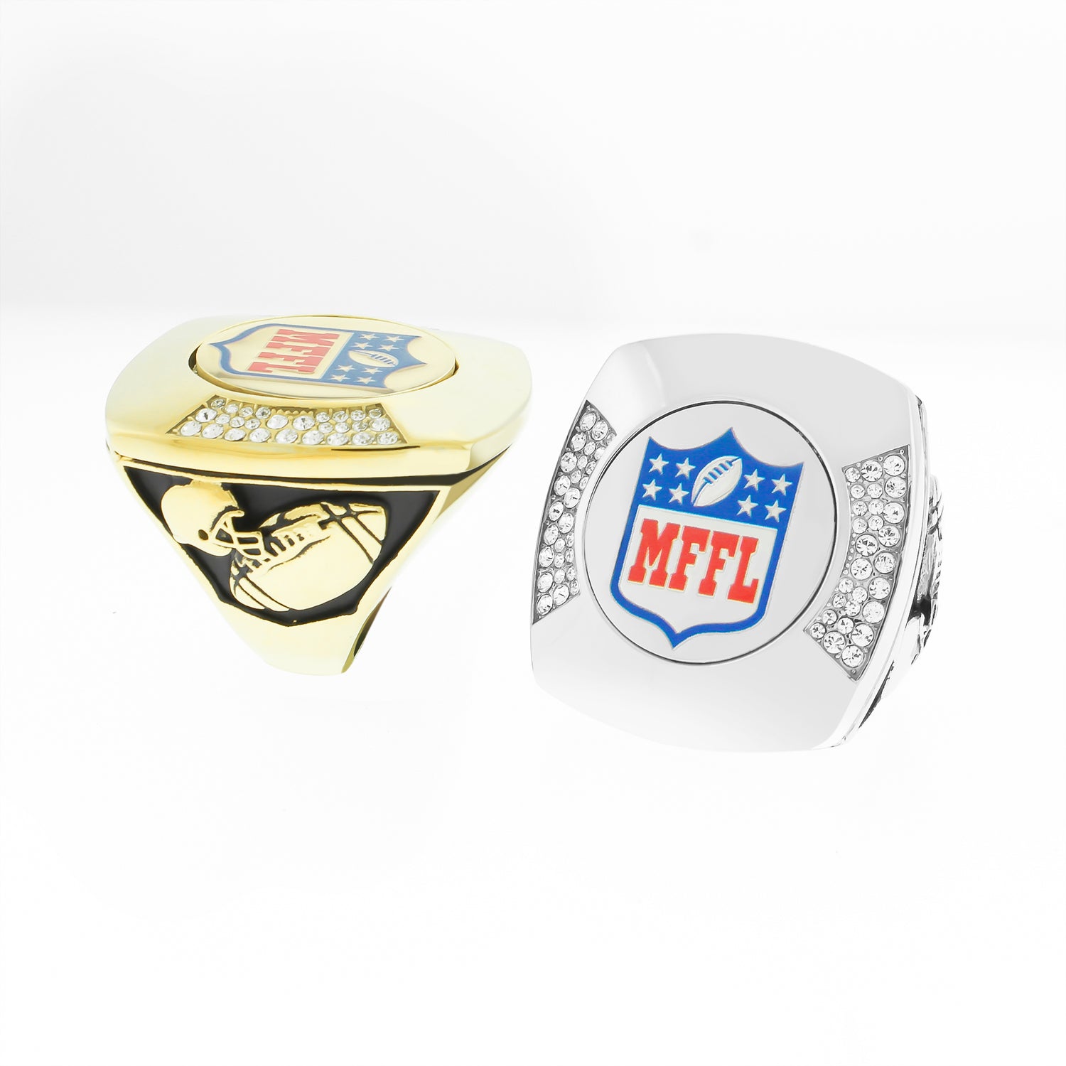 XL Custom Fantasy Football FFL Logo Ring