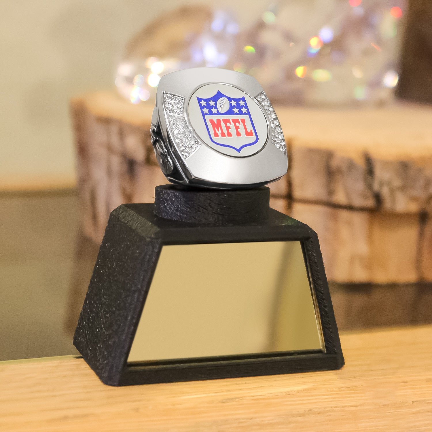 XL Custom Fantasy Football FFL Logo Ring