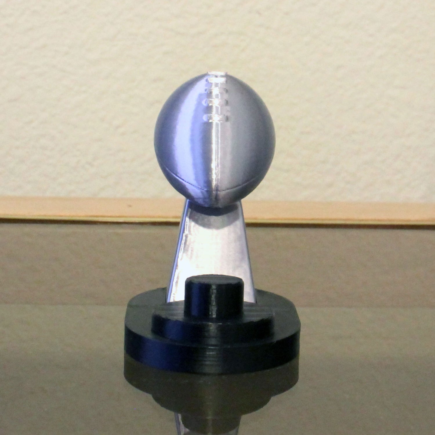 Sports Trophy Ring Holder – Basketball, Football & Hockey Ball Display Stand