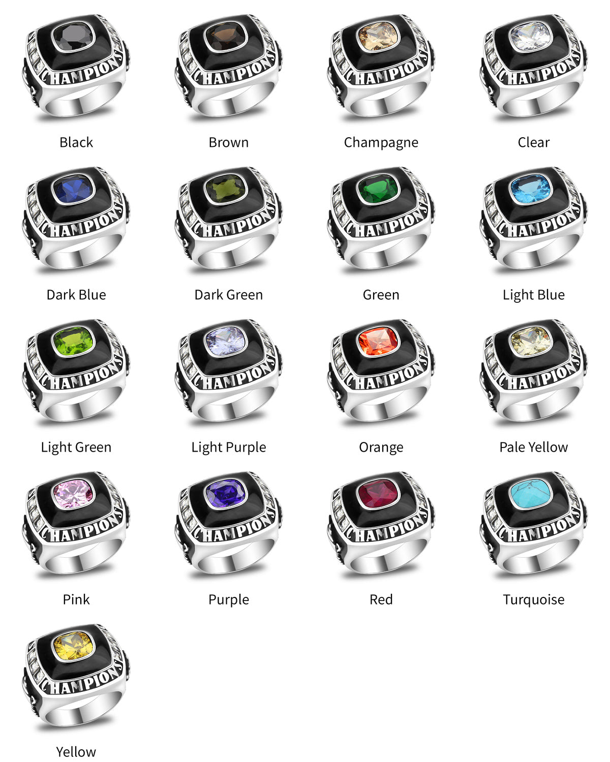 Personalized Cheer Championship Ring Untamed Pack