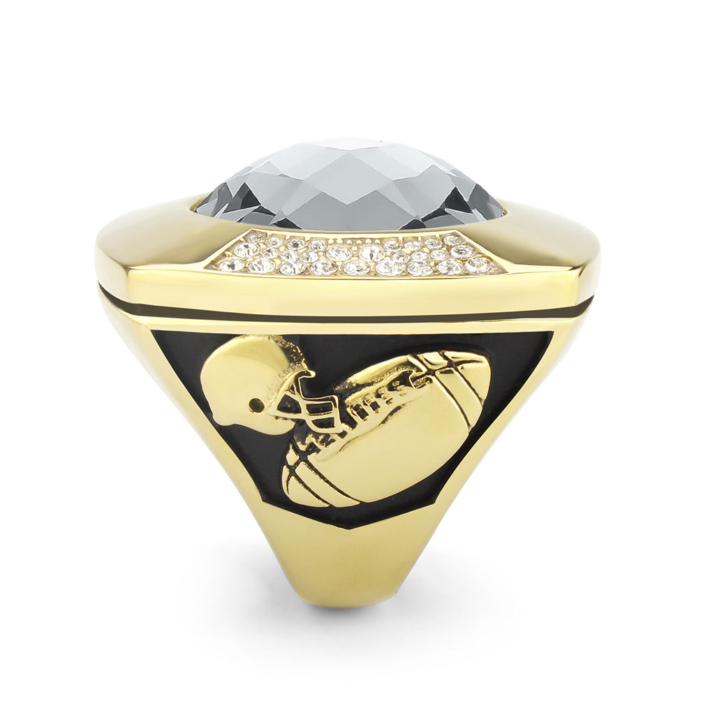 Personalized XL Football Championship Ring - MVP Ring, Coach's Ring, Hall of Fame