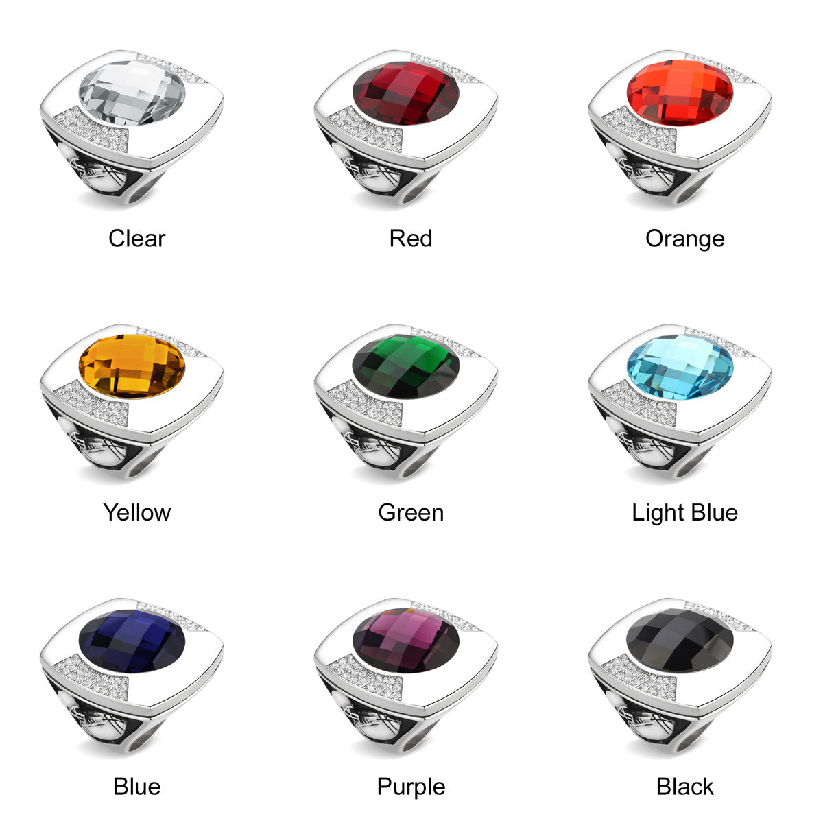 Personalized XL Football Championship Ring - MVP Ring, Coach's Ring, Hall of Fame